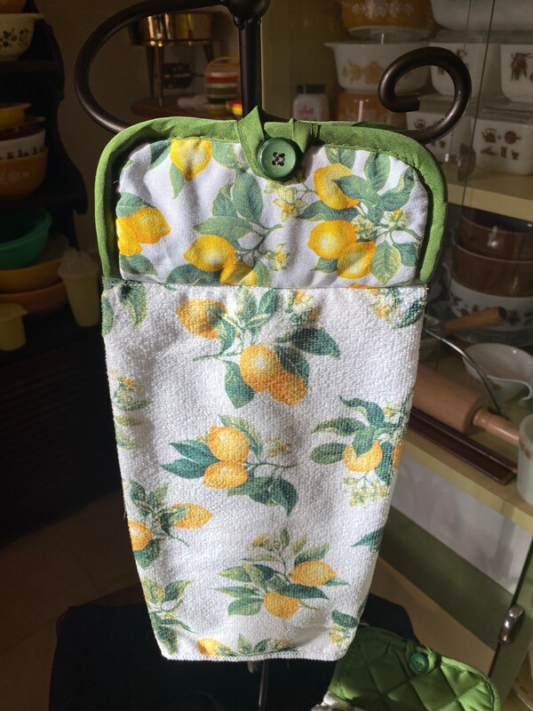 Lemon Themed Hanging Dish Towel